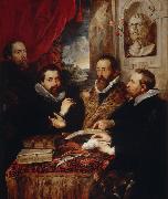 Peter Paul Rubens The Four Philosophers (mk08) oil painting on canvas